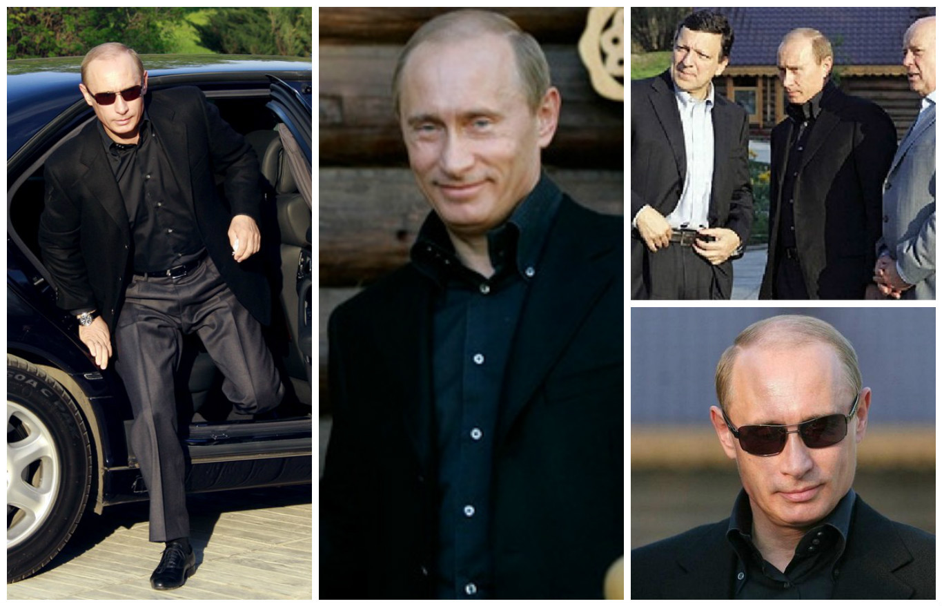 Путин в обычной одежде